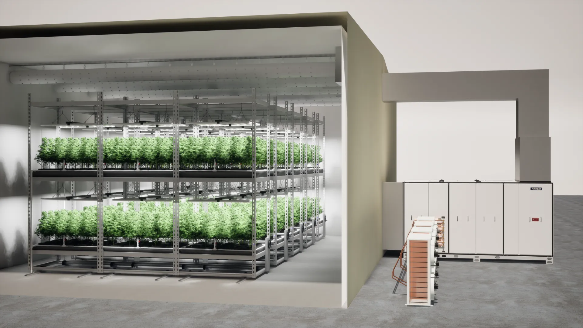 Altaqua-commercial-grow-room-hvac-easy-connection